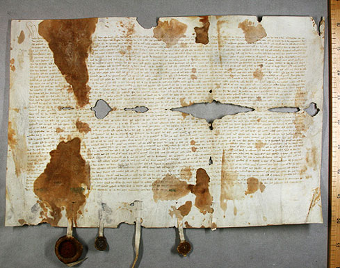 Pergamenturkunde mit Siegel