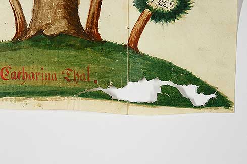 Bild 2: Detailansicht vor der Restaurierung