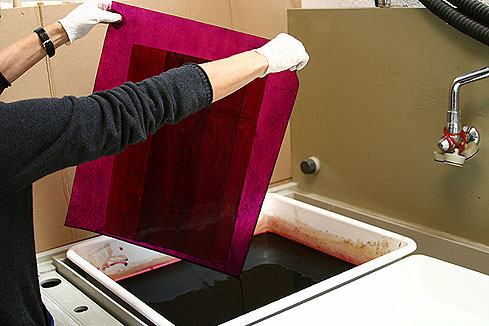 Bild 2: Während der Arbeit