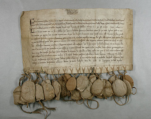 Restaurierung von Pergamenturkunden