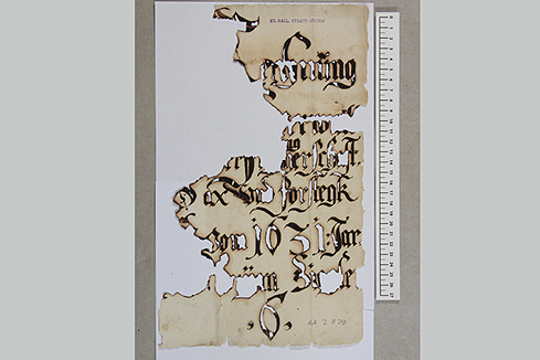 Tintenfrassbehandlung